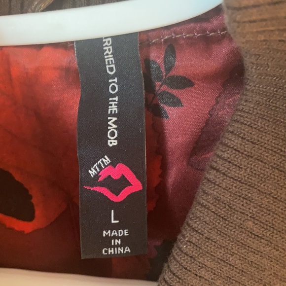 Metallic bronze ladies bomber jacket - Picture 2 of 6